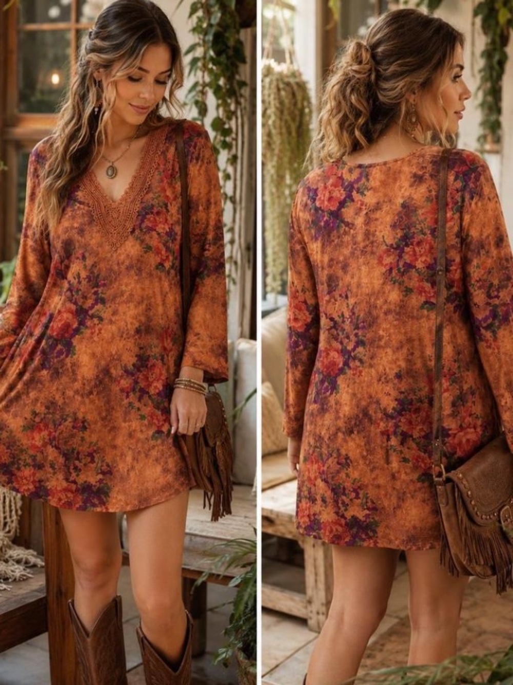 Vintage Geo Floral Tunic Dress S NWT Crochet Lace Boho Cottagecore Whimsigoth